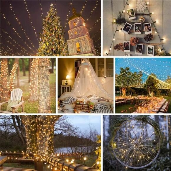 Upgraded 82FT 200 LED Christmas String Lights Outdoor/Indoor, Timer - Picture 5 of 7